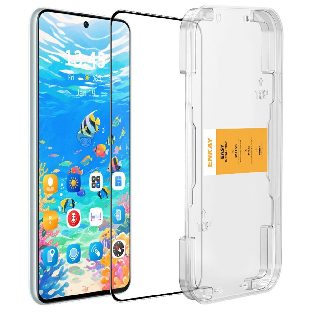 OnePlus 15 5G ENKAY Easy Install Full Tempered Glass Transparent