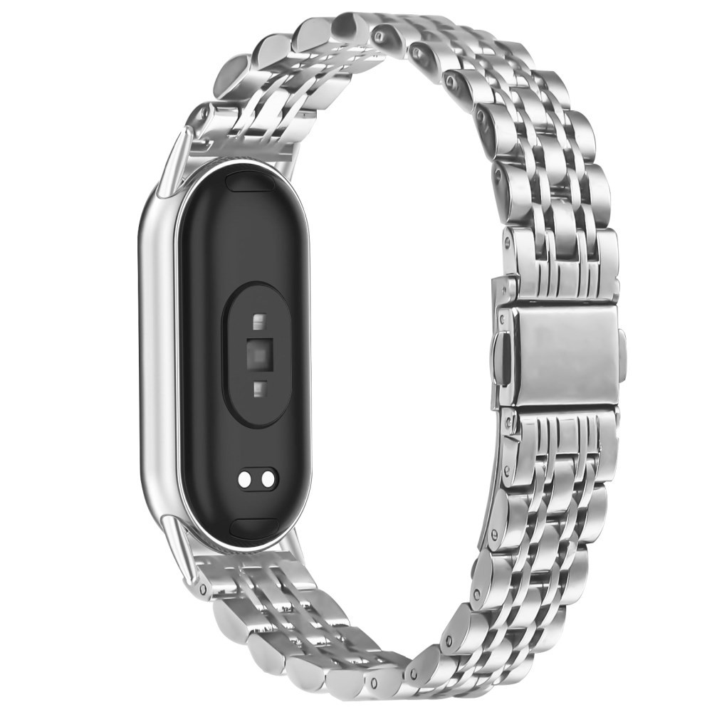 Xiaomi Smart Band 8/9/10 Λουράκι Από Ανοξείδωτο Ατσάλι Silver