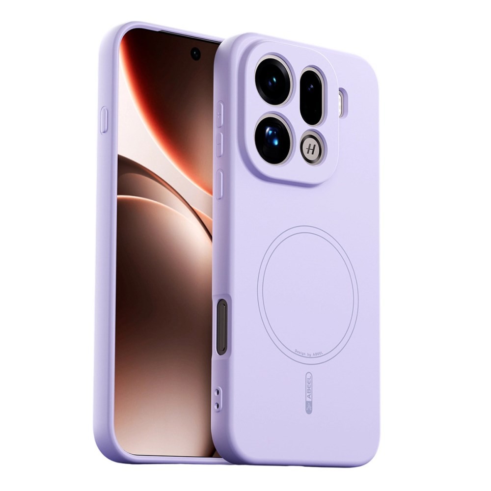 Oppo Find X9 Pro 5G ABEEL Liquid Silicone Magsafe Θήκη Σιλικόνης Purple