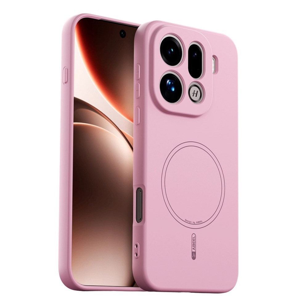 Oppo Find X9 Pro 5G ABEEL Liquid Silicone Magsafe Θήκη Σιλικόνης Pink