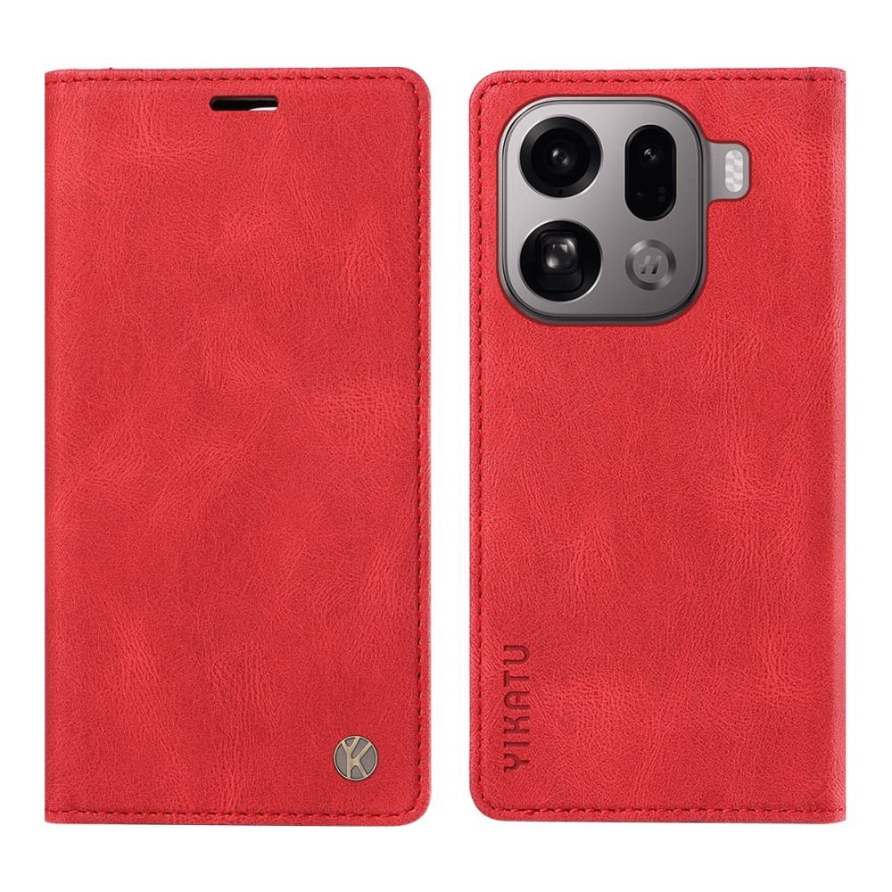 Oppo Find X9 Pro 5G YIKATU YK-004 Θήκη Βιβλίο Red