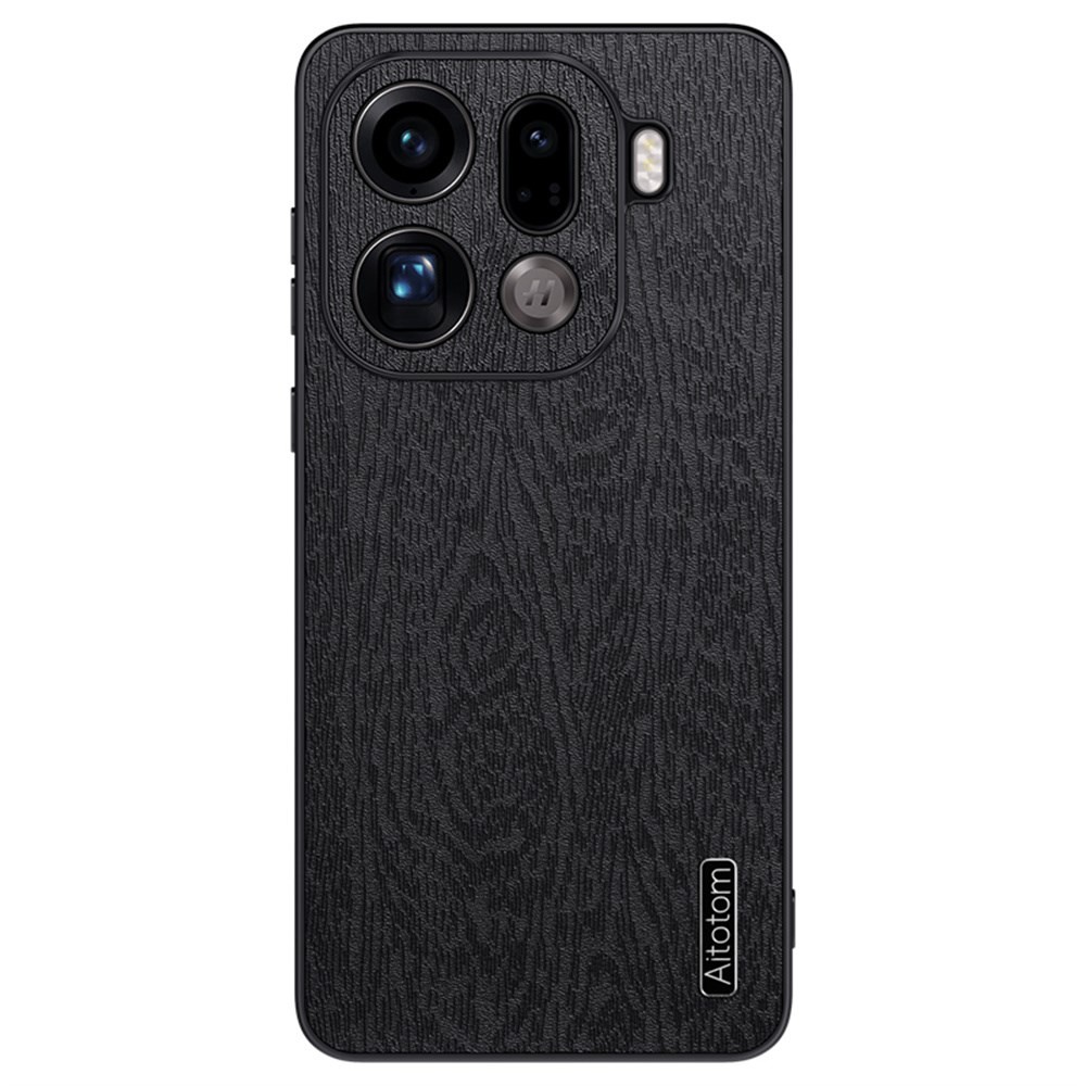 Oppo Find X9 Pro 5G Wood Σκληρή Θήκη Black