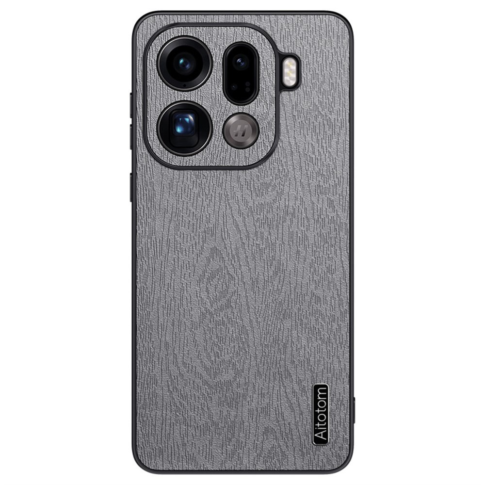 Oppo Find X9 Pro 5G Wood Σκληρή Θήκη Grey