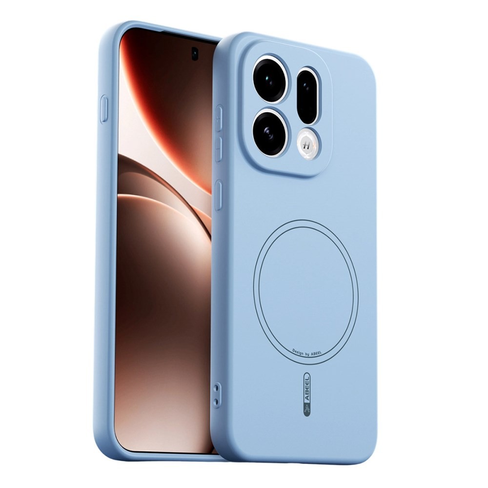 Oppo Find X9 5G ABEEL Liquid Silicone Magsafe Θήκη Σιλικόνης Sky Blue
