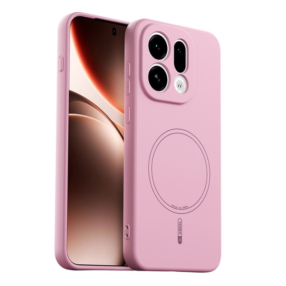 Oppo Find X9 5G ABEEL Liquid Silicone Magsafe Θήκη Σιλικόνης Pink