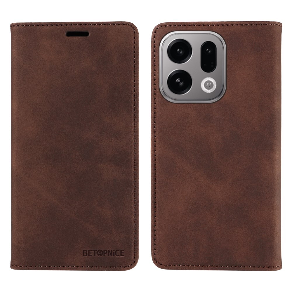 Oppo Find X9 5G BETOPNICE 003 Θήκη Βιβλίο Brown