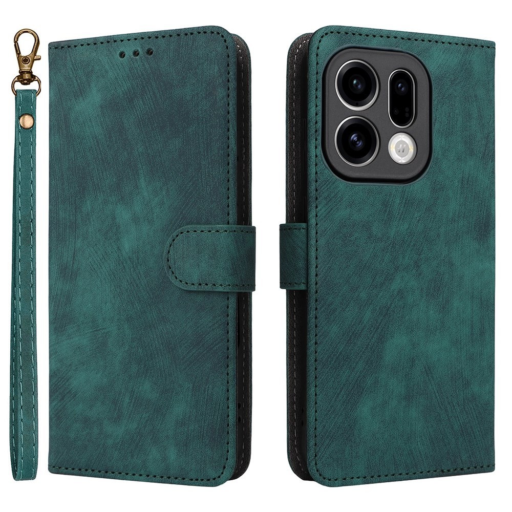 Oppo Find X9 5G Brush Magnetic Θήκη Πορτοφόλι Green