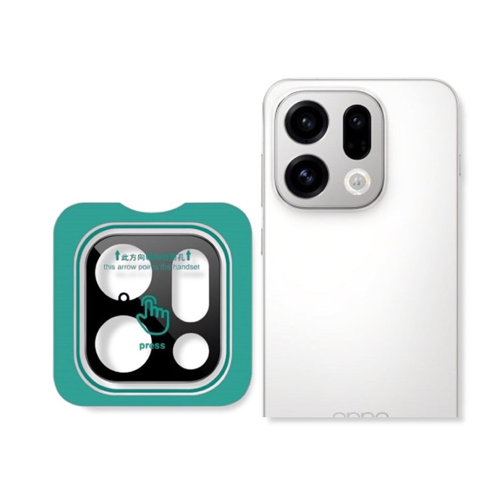 Oppo Find X9 5G IMAK Easy Install Τζαμάκι για Κάμερα Black