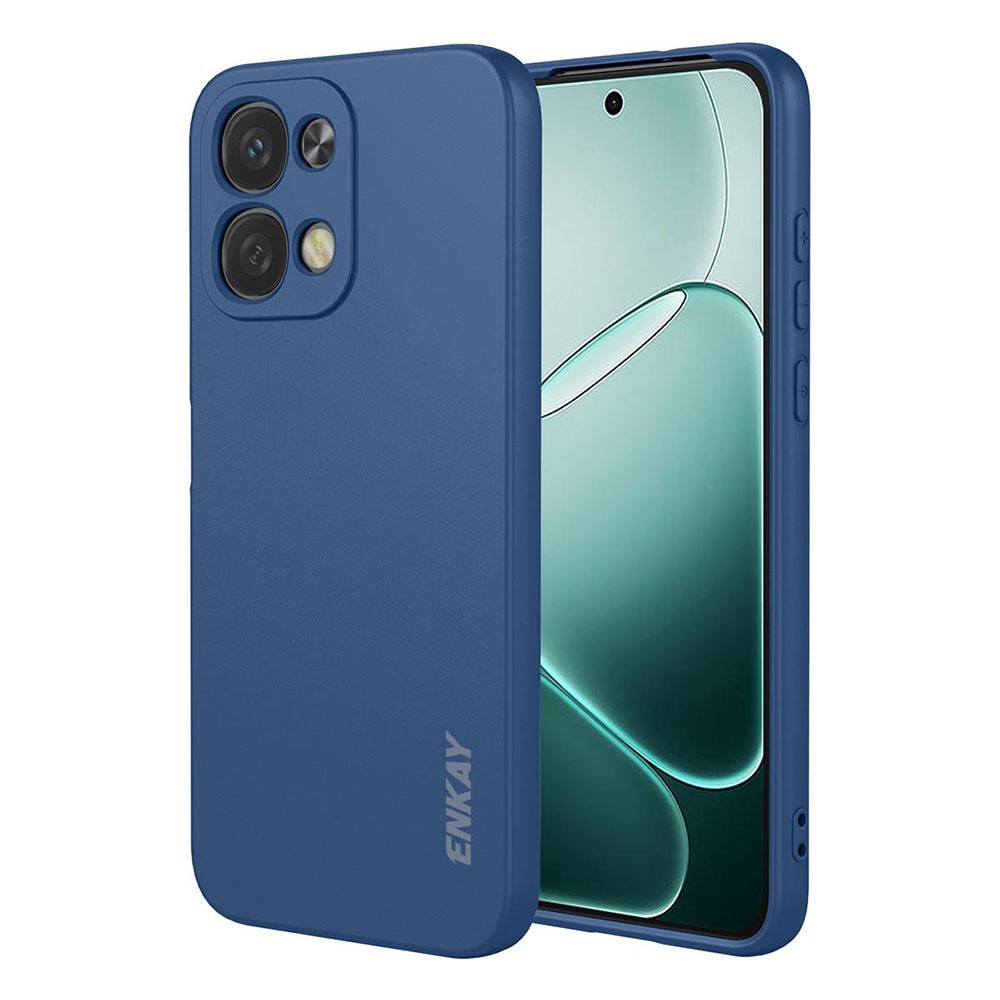 Oppo A6 Pro 4G/5G ENKAY Liquid Θήκη Σιλικόνης Dark Blue