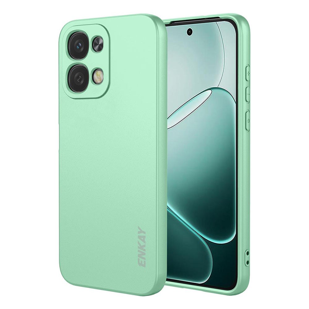 Oppo A6 Pro 4G/5G ENKAY Liquid Θήκη Σιλικόνης Light Green
