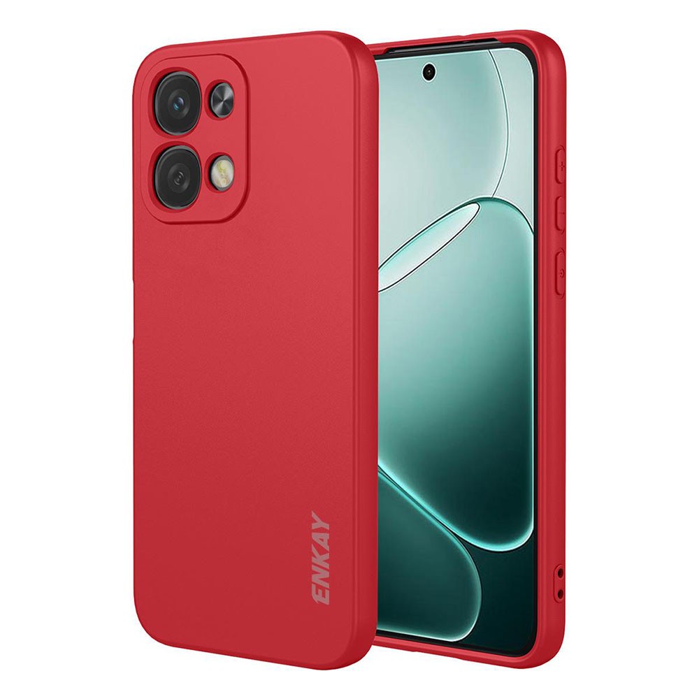 Oppo A6 Pro 4G/5G ENKAY Liquid Θήκη Σιλικόνης Wine Red