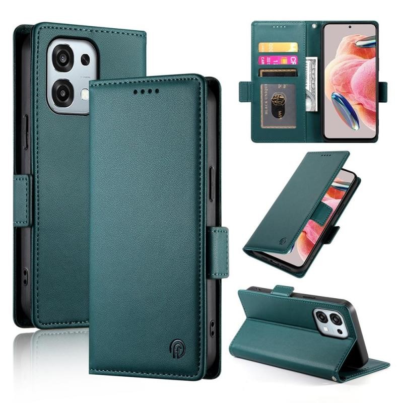 Oppo A6 Pro 4G/5G Double Buckle Θήκη Πορτοφόλι Dark Green