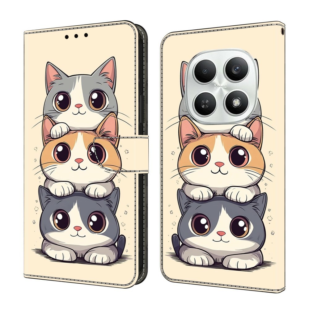 Xiaomi Redmi Note 15 5G/Poco M8 5G Colored Drawing Θήκη Πορτοφόλι Cats