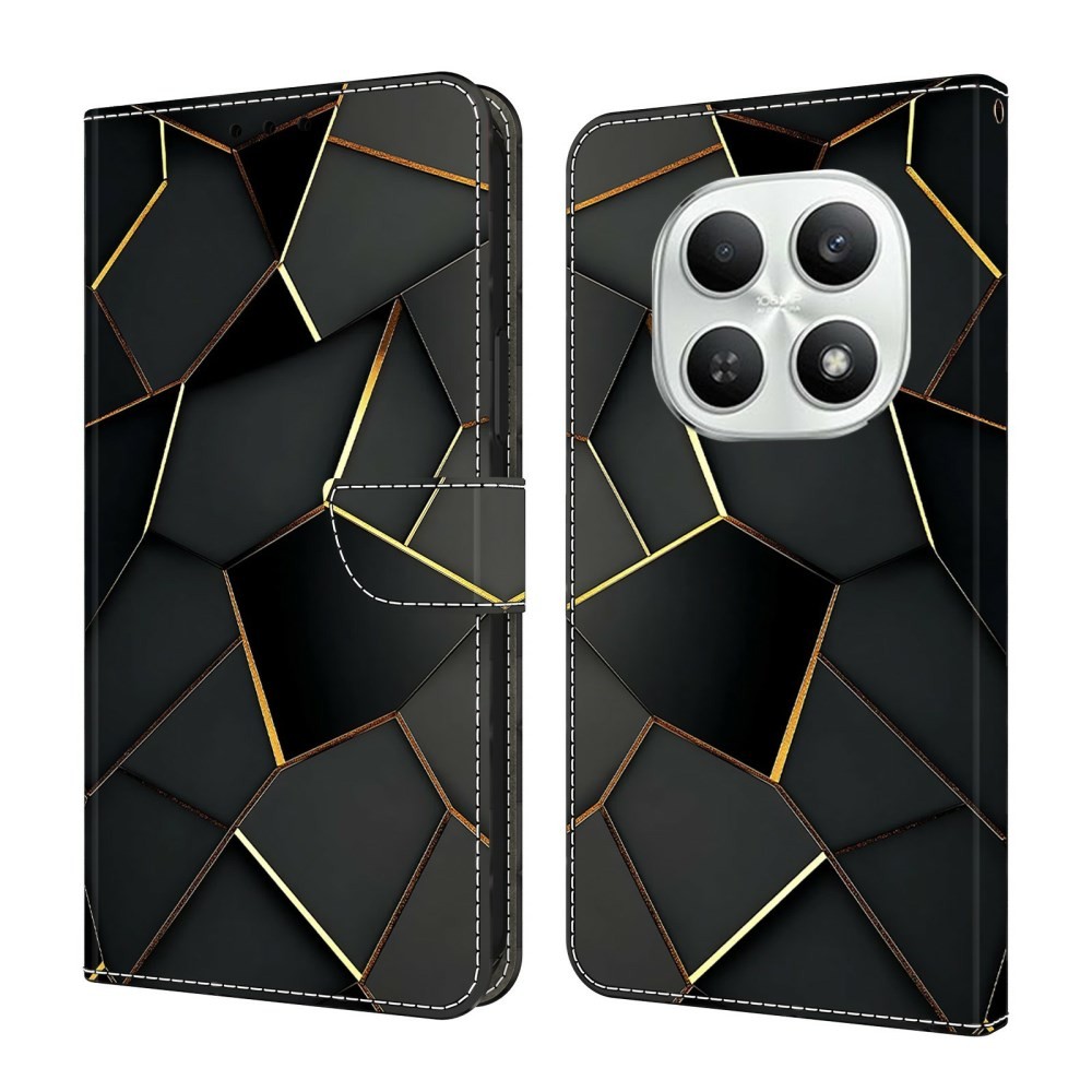 Xiaomi Redmi Note 15 5G/Poco M8 5G Colored Drawing Θήκη Πορτοφόλι Gold Edges