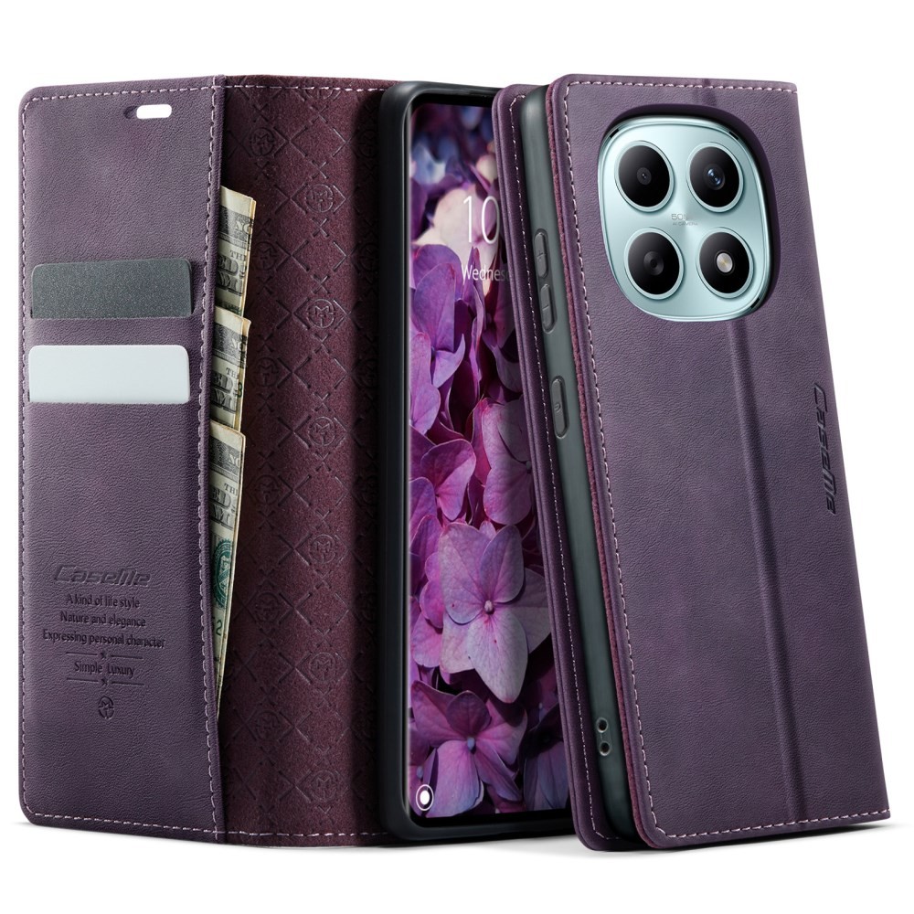 Xiaomi Redmi Note 15 5G/Poco M8 5G CaseMe 033 Retro Θήκη Βιβλίο Purple