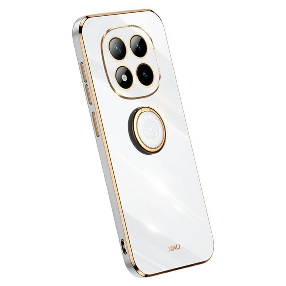 Xiaomi Redmi Note 15 Pro 5G XINLI Straight Θήκη Σιλικόνης με Δαχτυλίδι White