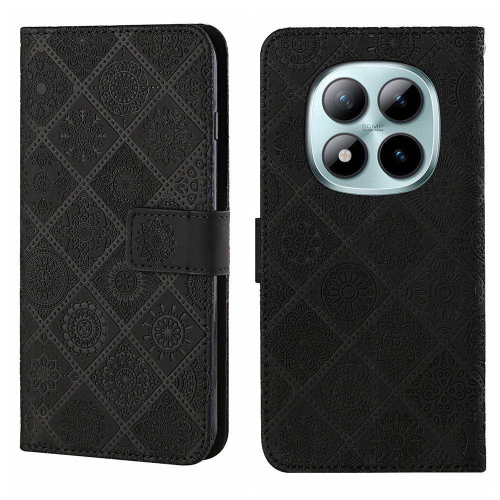 Xiaomi Redmi Note 15 Pro 5G Ethnic Style Θήκη Πορτοφόλι Black