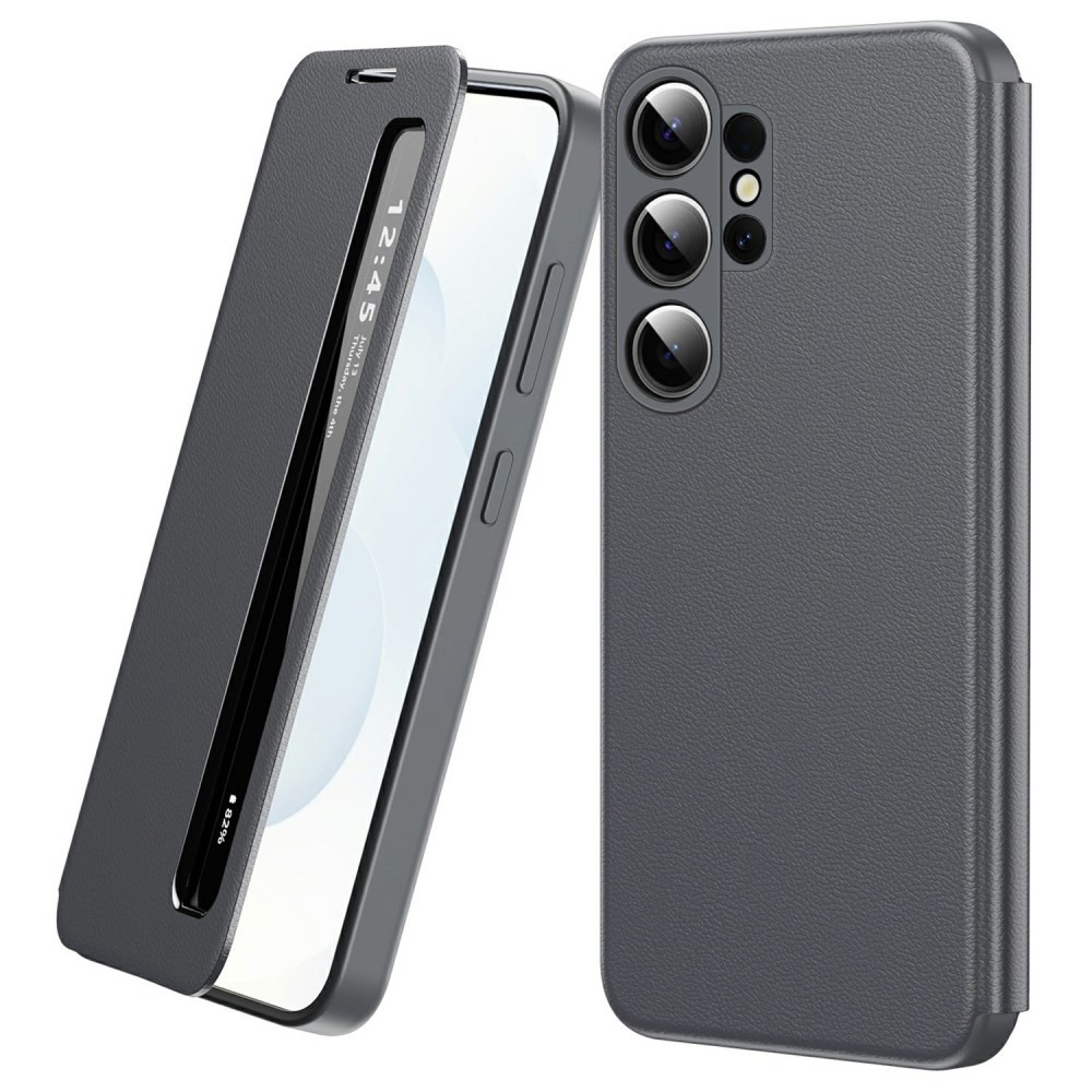 Samsung Galaxy S26 Ultra 5G Smart View Window Θήκη Βιβλίο Grey