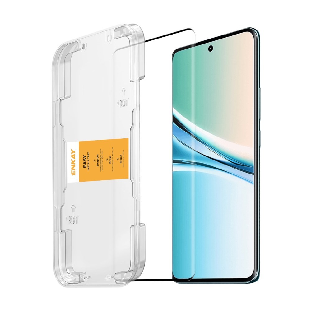 Xiaomi Redmi Note 15 5G/Poco M8 5G ENKAY Easy Install Curved Full Tempered Glass με Οδηγό Τοποθέτησης Transparent