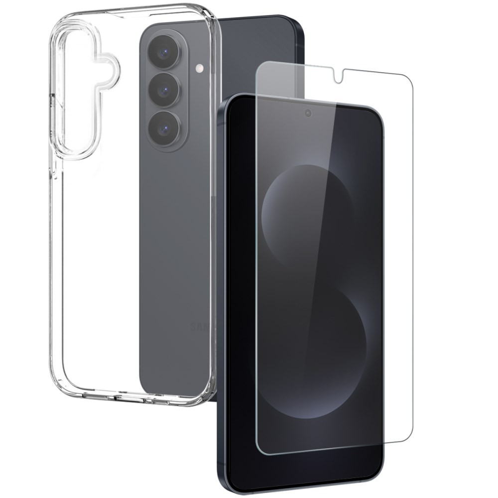 Samsung Galaxy S26 5G NORTHJO Σετ Προστασίας 2 σε 1 - Θήκη Σιλικόνης και Προστασία Οθόνης Transparent