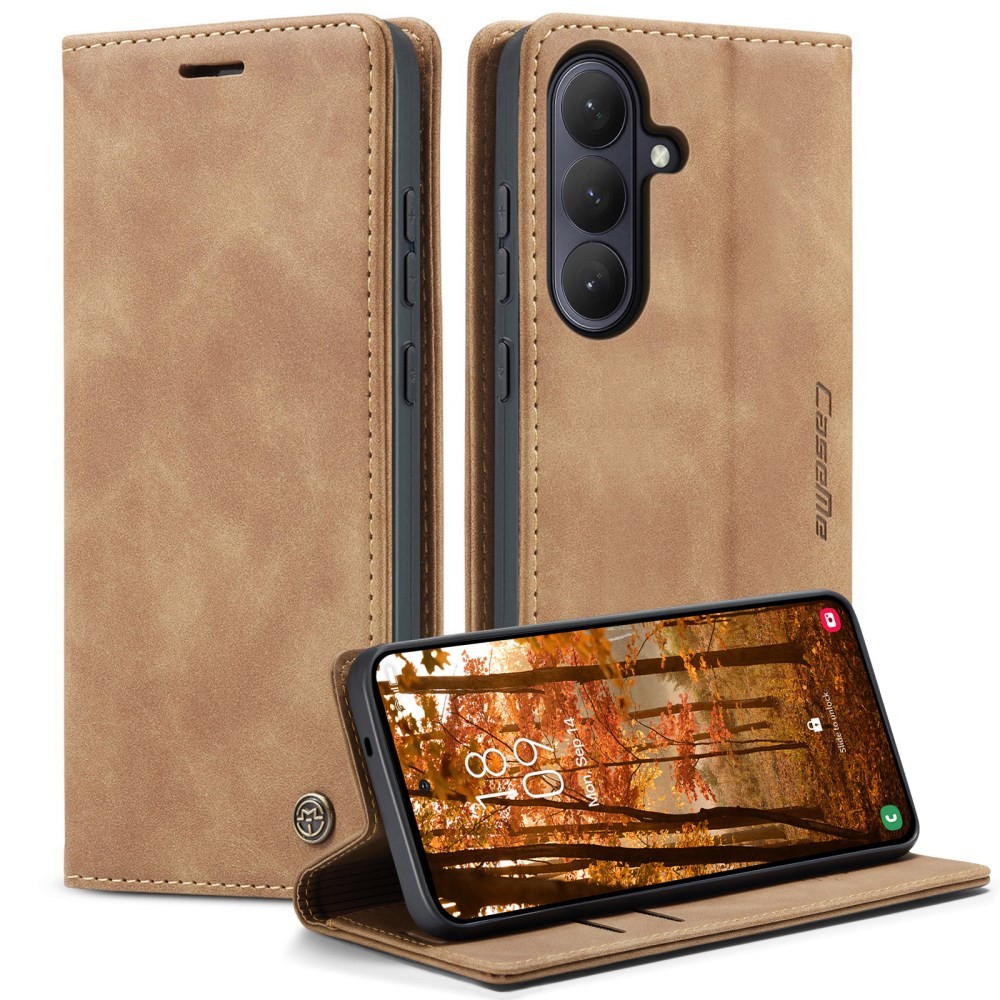 Samsung Galaxy S26 5G CaseMe 013 Retro Θήκη Βιβλίο Brown