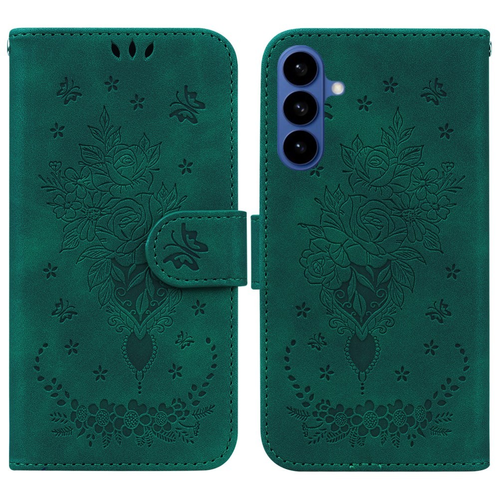 Samsung Galaxy S26 5G Butterfly Rose Θήκη Πορτοφόλι Green