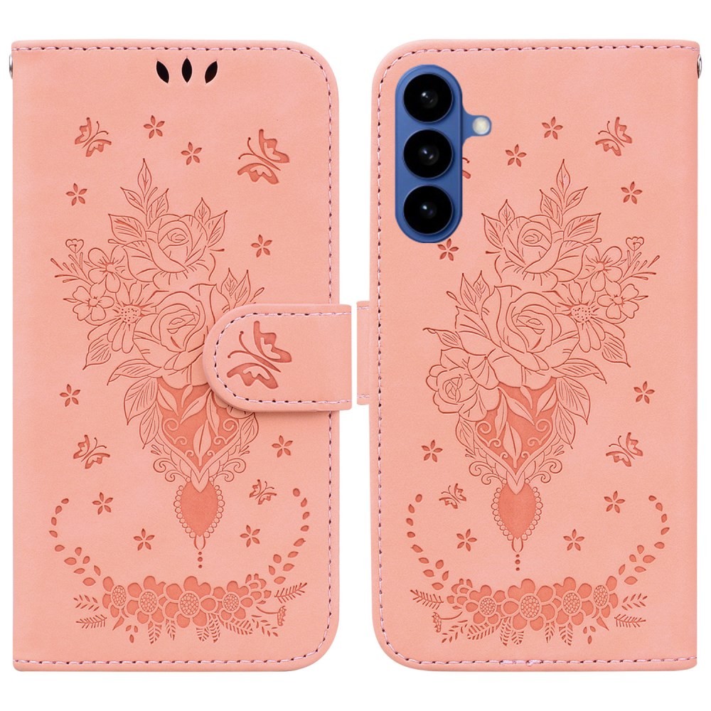 Samsung Galaxy S26 5G Butterfly Rose Θήκη Πορτοφόλι Pink