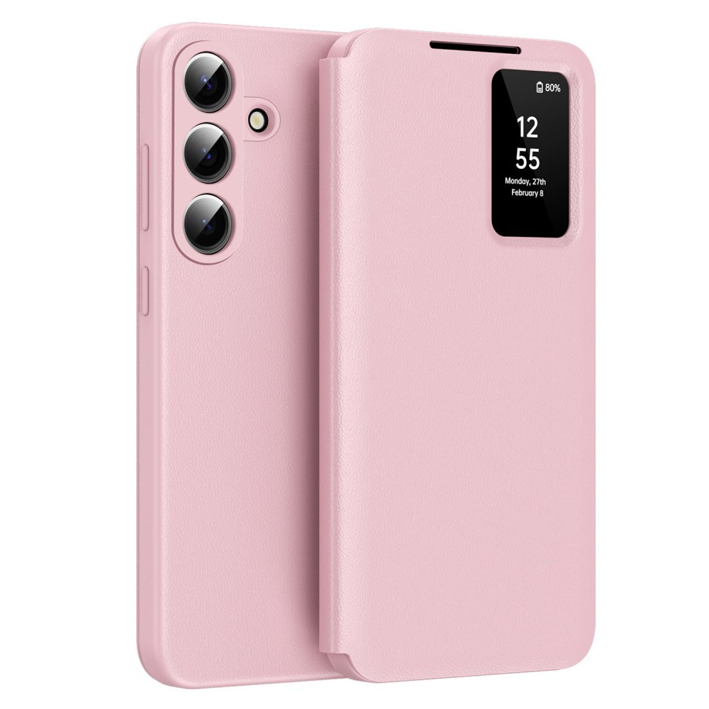 Samsung Galaxy S26 5G Smart View Window Θήκη Βιβλίο Pink