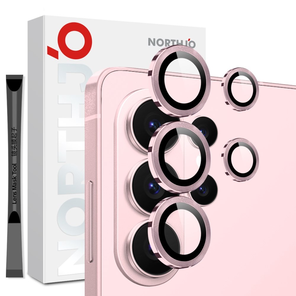 Samsung Galaxy S26 Ultra 5G NORTHJO Κρίκοι Προστασίας για Κάμερα - Lens Protector Rings Pink