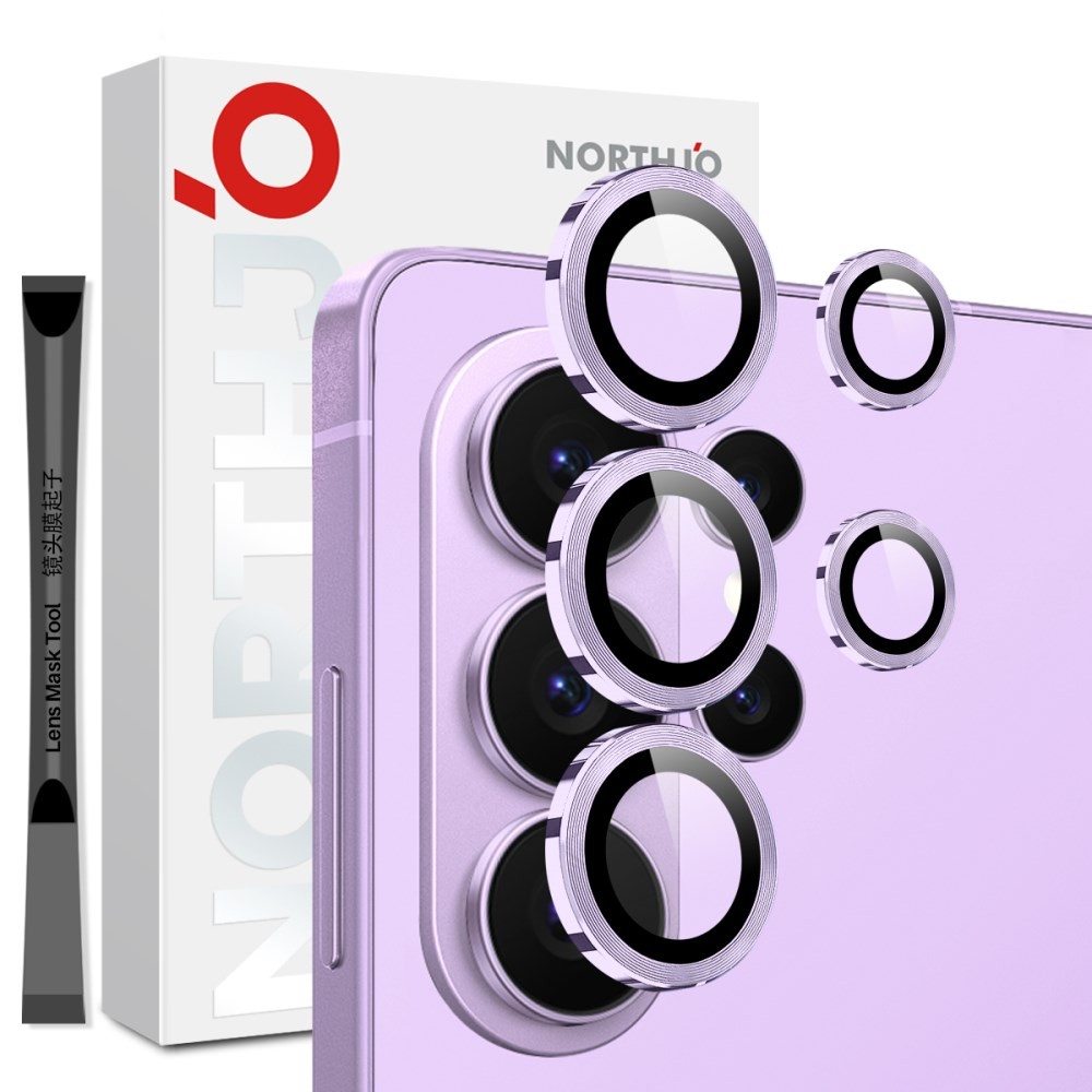 Samsung Galaxy S26 Ultra 5G NORTHJO Κρίκοι Προστασίας για Κάμερα - Lens Protector Rings Purple