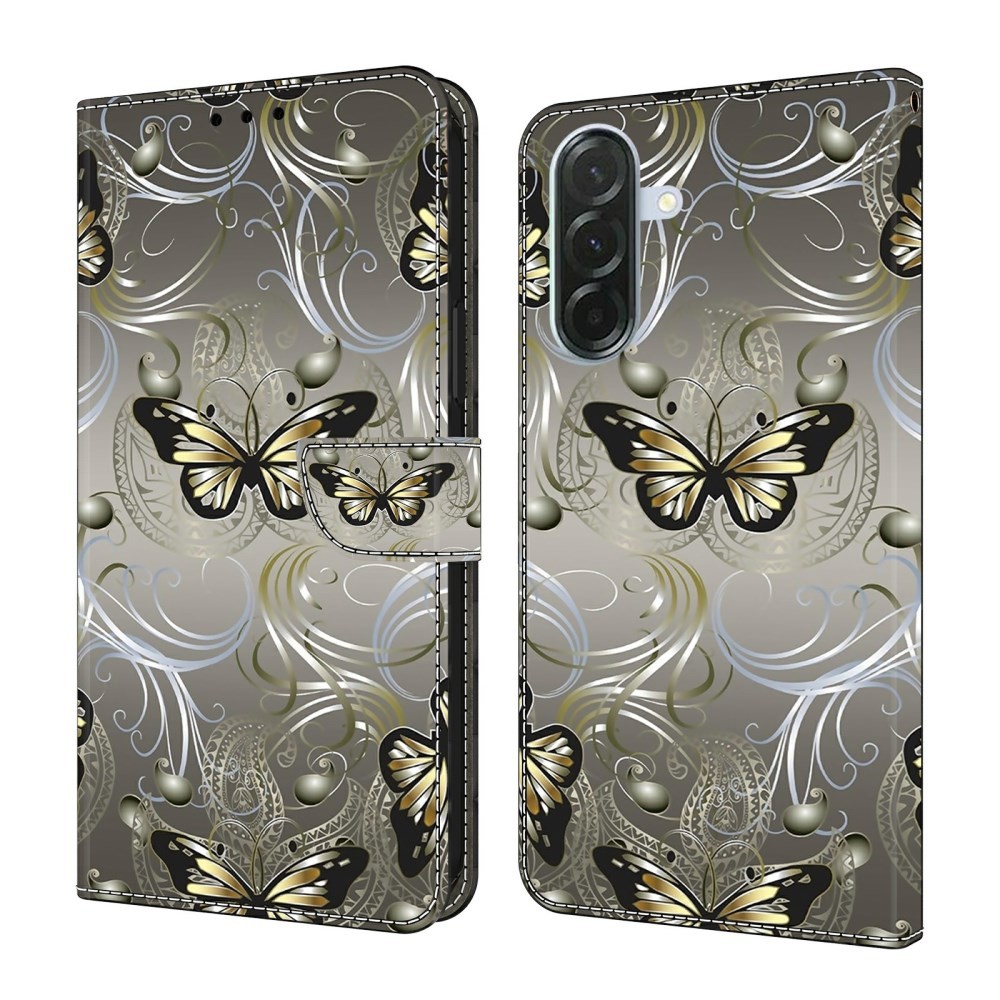 Samsung Galaxy A57 5G Colored Drawing Θήκη Πορτοφόλι Lace Butterfly