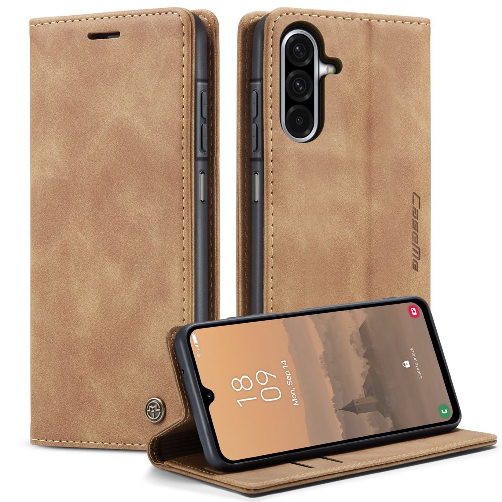 Samsung Galaxy A57 5G CaseMe 013 Retro Θήκη Βιβλίο Brown