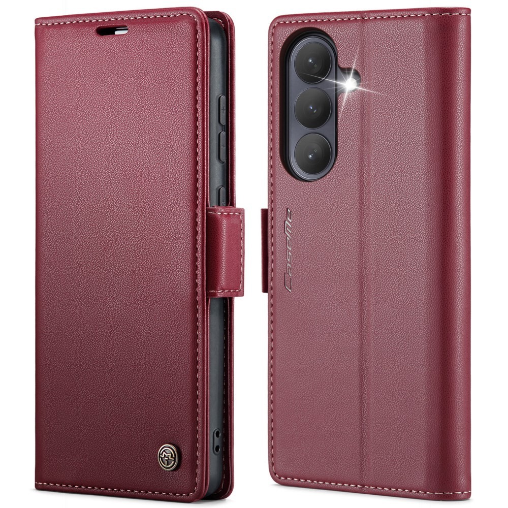 Samsung Galaxy A57 5G CaseMe 023 Luminus Θήκη Πορτοφόλι Wine Red