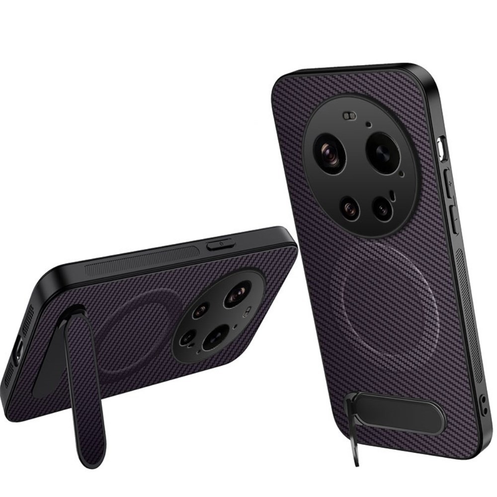 Xiaomi 17 Ultra 5G QT Series MagSafe Σκληρή Θήκη με Στήριγμα Purple