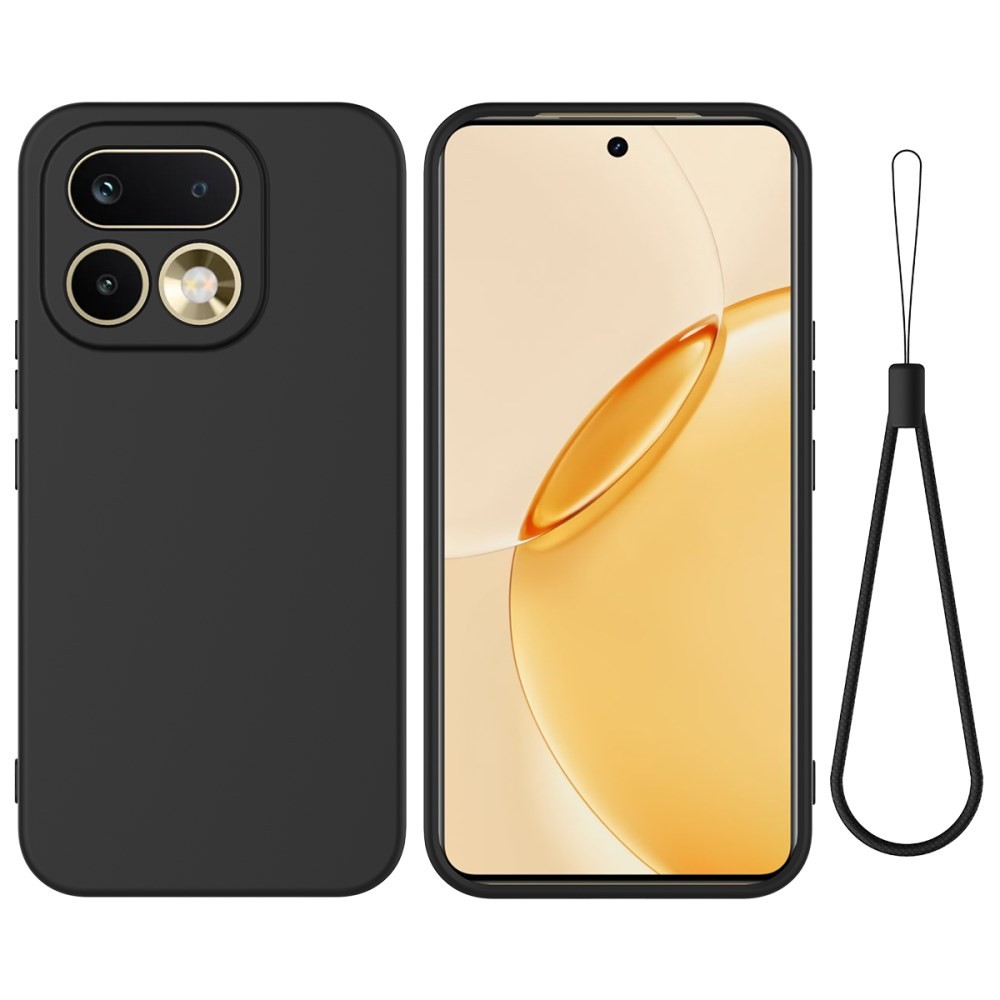 Realme 16 Pro 5G Solid Color Θήκη Σιλικόνης Black