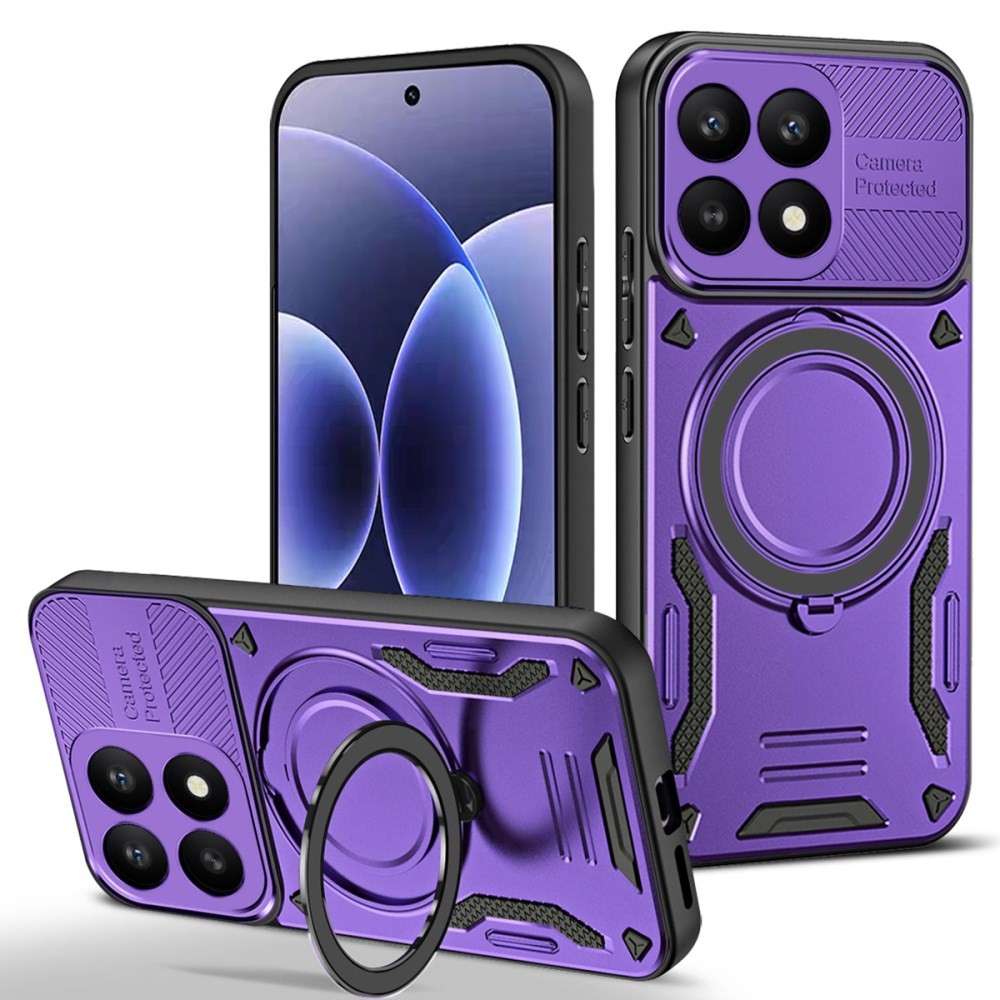 Xiaomi 17 5G Armor MagSafe Σκληρή Θήκη με Δαχτυλίδι Purple