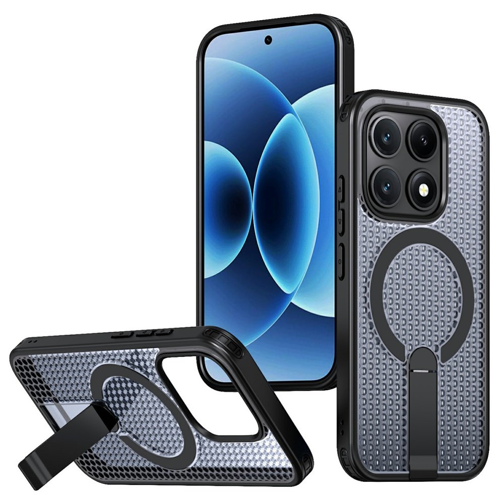 Xiaomi 17 5G Grid Magsafe Σκληρή Θήκη με Stand Black