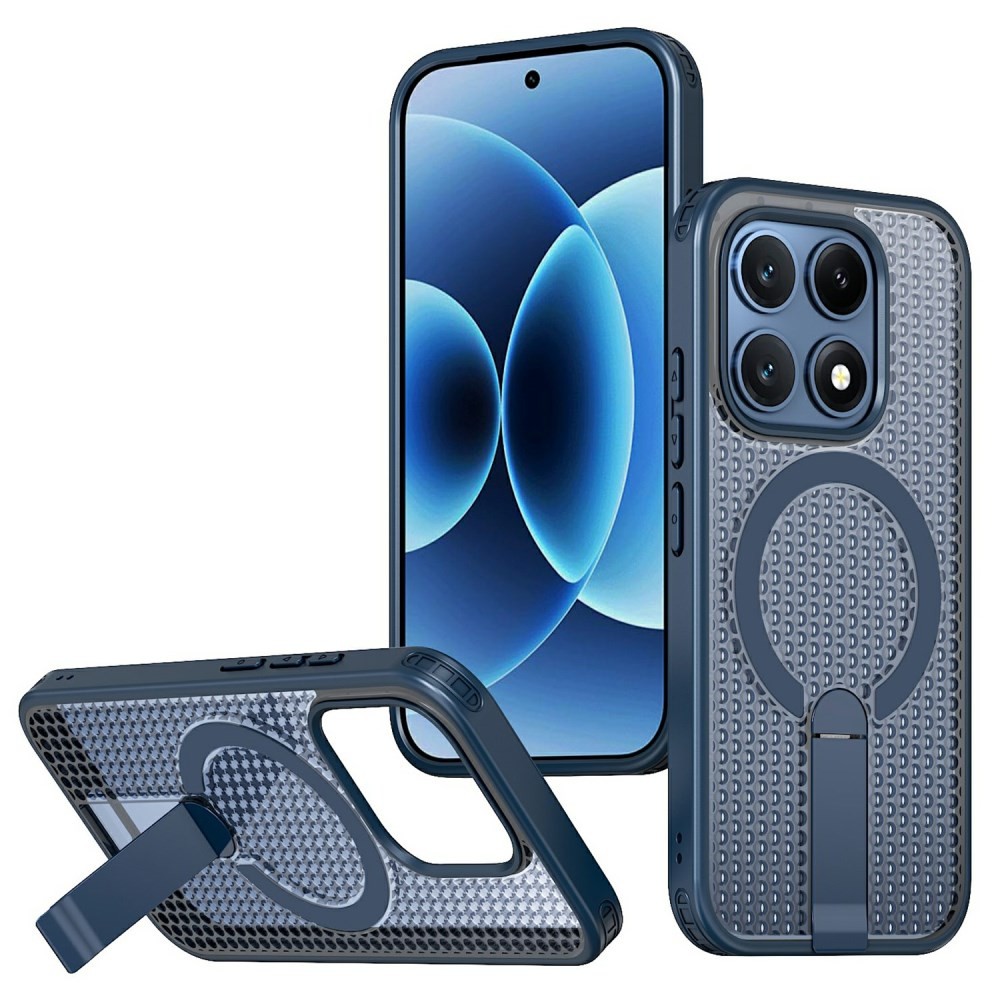 Xiaomi 17 5G Grid Magsafe Σκληρή Θήκη με Stand Blue