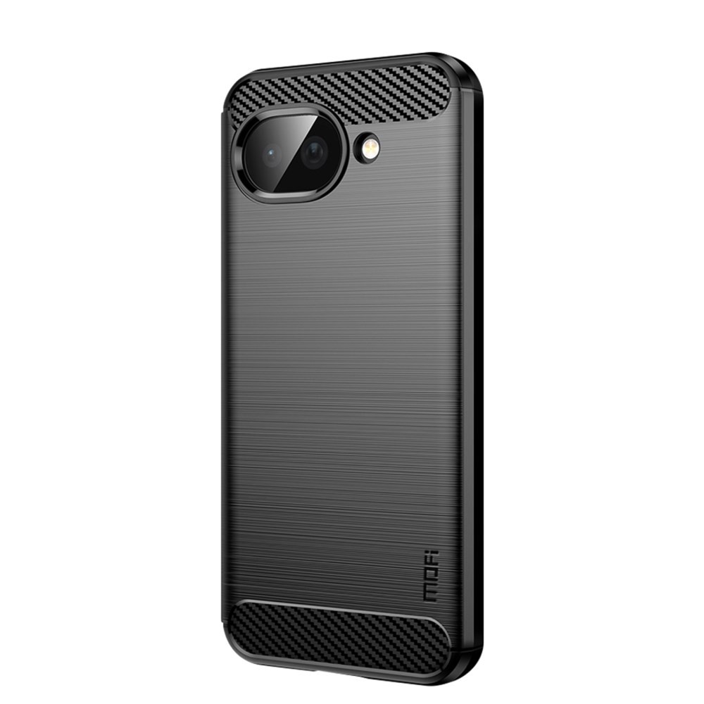 Google Pixel 10a 5G MOFI Brushed Carbon Θήκη Σιλικόνης Black