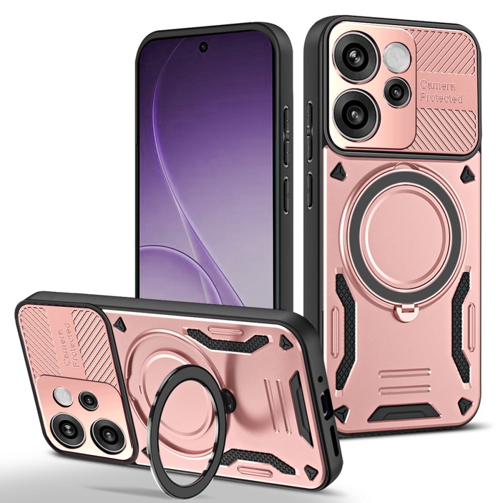 Oppo Reno15 Pro 5G Armor MagSafe Σκληρή Θήκη με Δαχτυλίδι Rose Gold