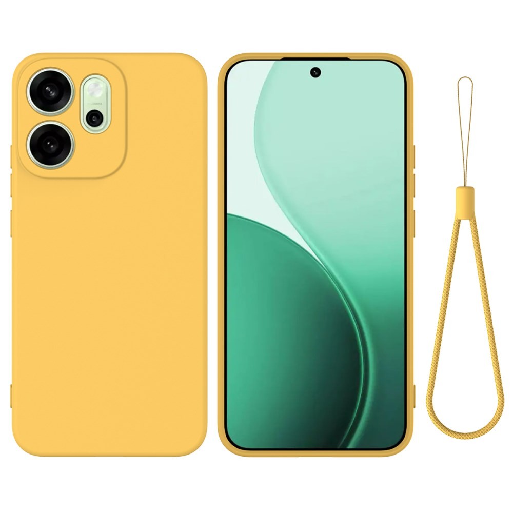 Oppo Reno15 Pro 5G Solid Color Θήκη Σιλικόνης Yellow