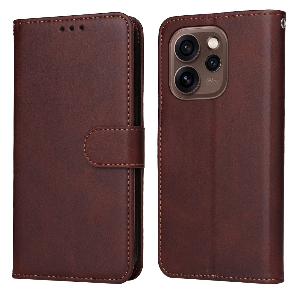 Oppo Reno15 Pro 5G Basic Θήκη Πορτοφόλι Brown