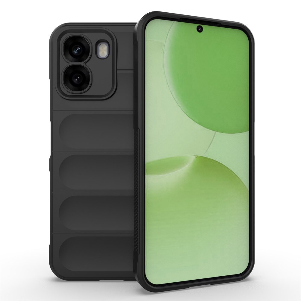 Oppo A6x 4G/5G Magic Shield Θήκη Σιλικόνης Black