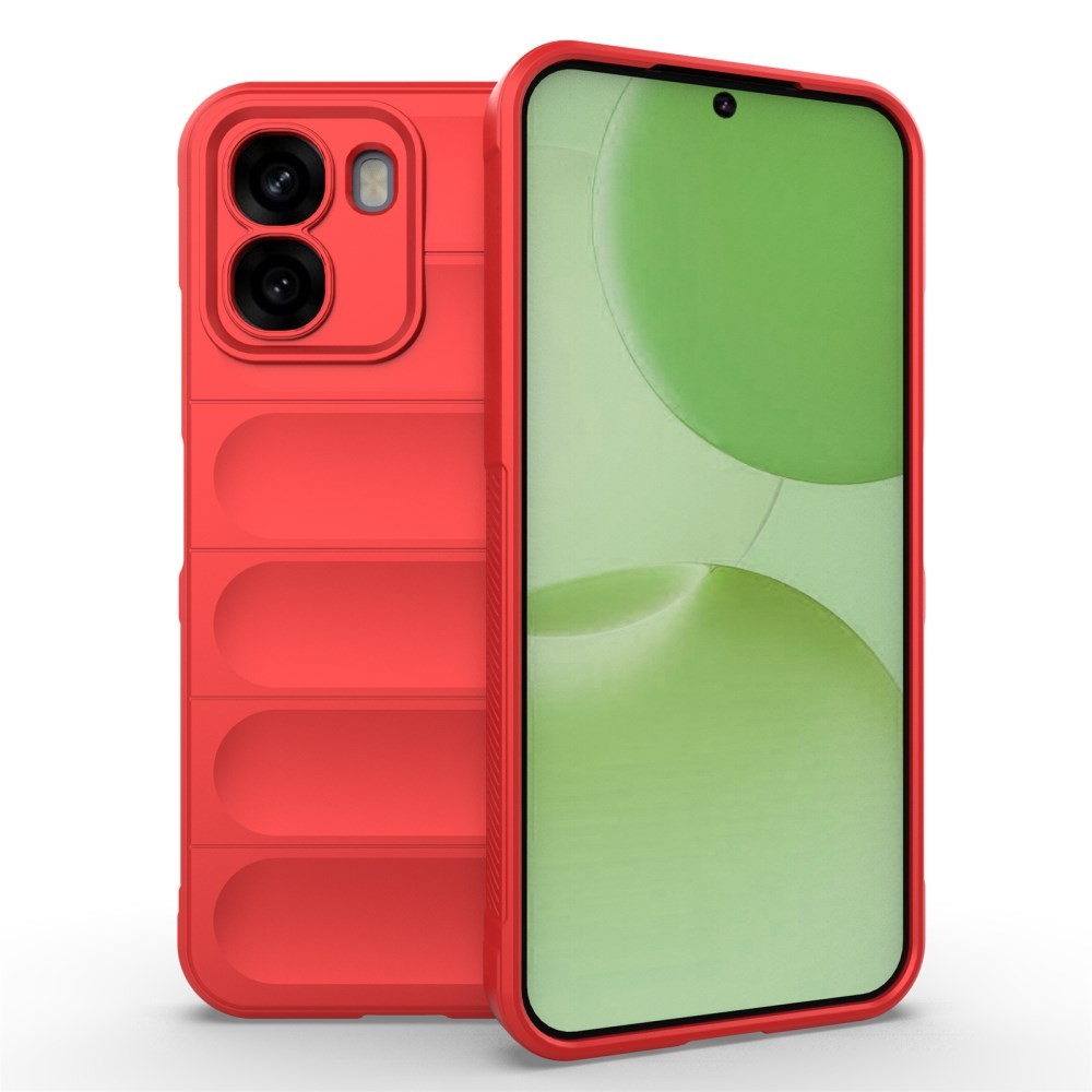 Oppo A6x 4G/5G Magic Shield Θήκη Σιλικόνης Red