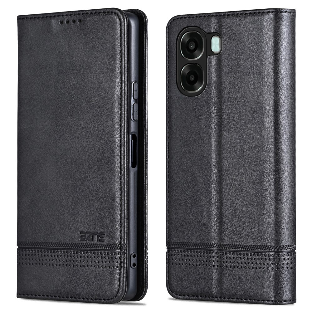 Oppo A6x 4G/5G AZNS Spots Θήκη Βιβλίο Black