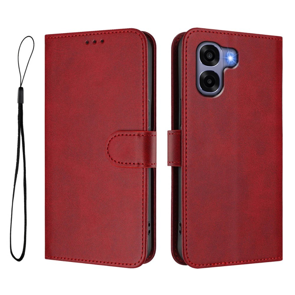 Oppo A6x 4G/5G Basic Θήκη Πορτοφόλι Wine Red