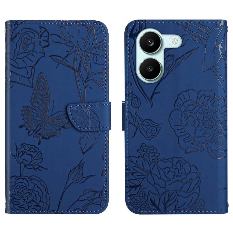 Xiaomi Poco X8 Pro 5G Butterfly Θήκη Πορτοφόλι Blue