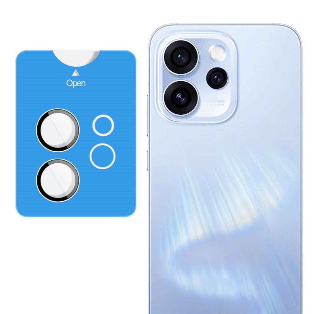 Oppo Reno15 Pro 5G IMAK Easy Install Τζαμάκι για Κάμερα με Οδηγό Τοποθέτησης Black Circle Design