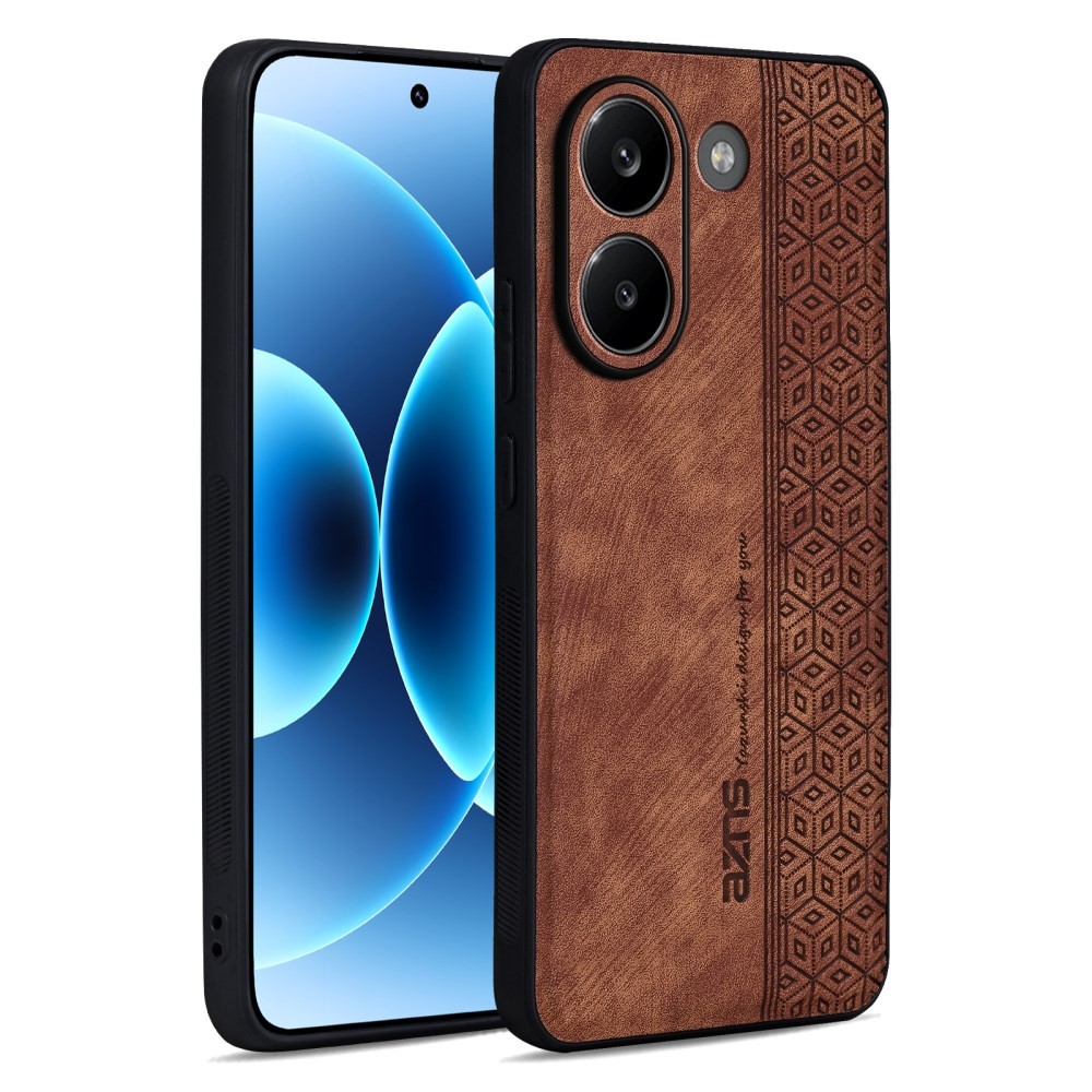 Xiaomi Poco X8 Pro 5G AZNS 3D Embossed Σκληρή Θήκη Brown