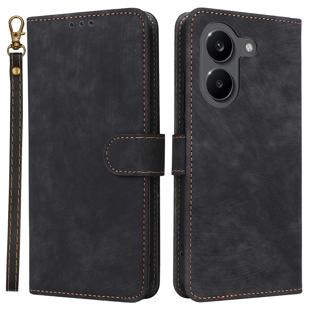 Xiaomi Poco X8 Pro 5G Brush Magnetic Θήκη Πορτοφόλι Black
